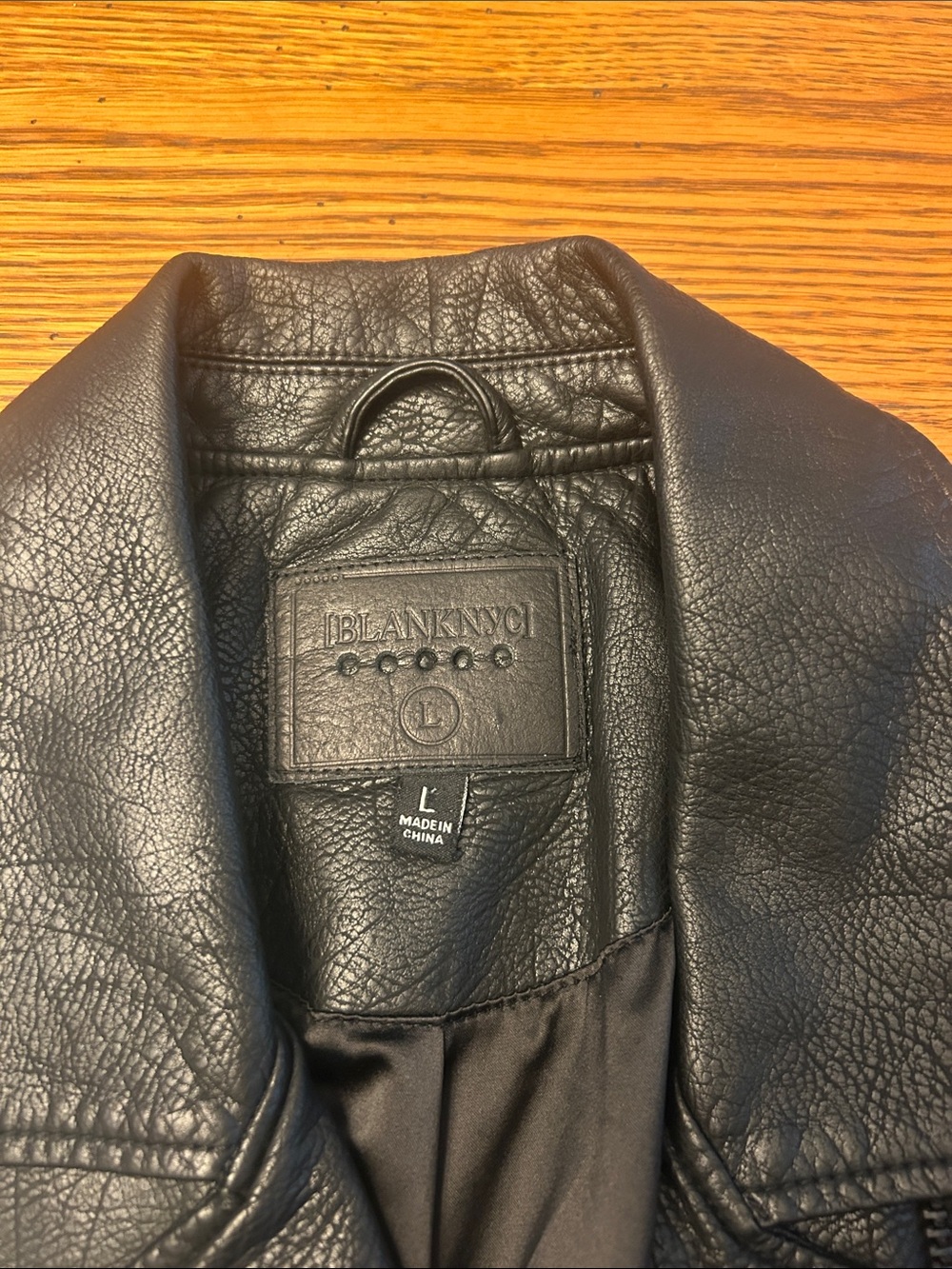 Blank NYC Black Faux Leather Moto Jacket/1 - Picture 2 of 7